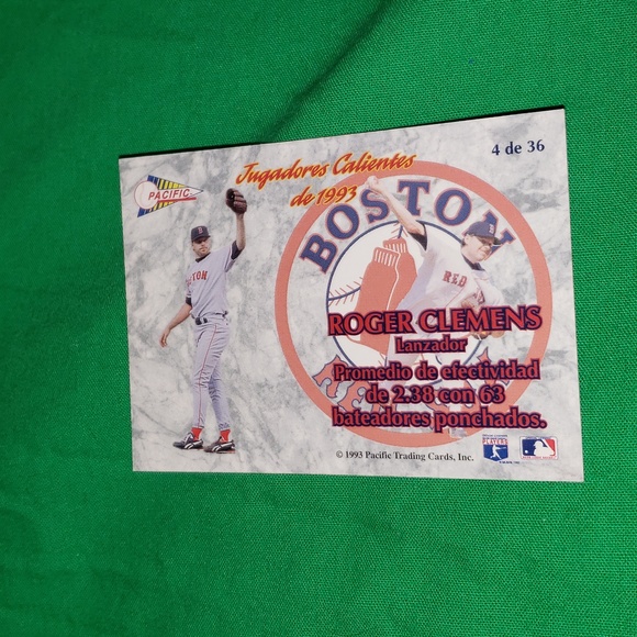 Roger Clemens 25 Baseball Trading Cards MLB Boston Red Sox - Picture 9 of 10